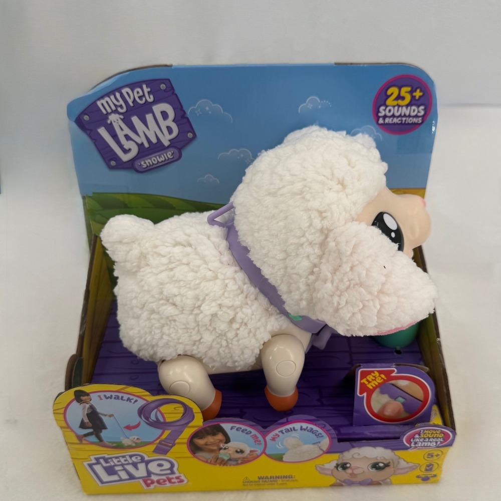 NEW Little Live Pets My Pet Lamb Snowie Interactive Walking Talking 25+ Sounds
